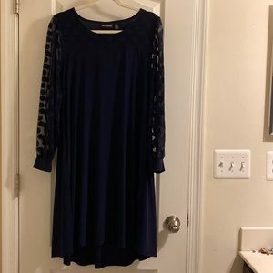 Nina Leonard Navy blue dress